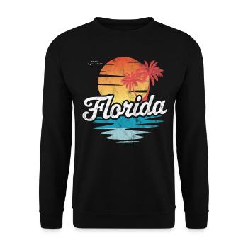 Florida - Unisex Pullover - Schwarz - Vorne - Alina (178cm) & Michal (187cm)