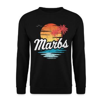Marbs - Unisex Pullover - Schwarz - Vorne - Alina (178cm) & Michal (187cm)
