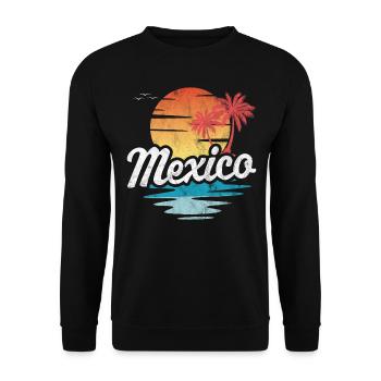 Mexiko - Unisex Pullover - Schwarz - Vorne - Alina (178cm) & Michal (187cm)