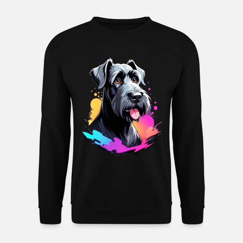 Riesen Schnauzer personalisieren möglich - Unisex Pullover - Schwarz