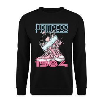 40e anniversaire de la princesse depuis 1984 - Sweat-shirt Unisexe - noir - Devant - Alina (178cm) & Michal (187cm)