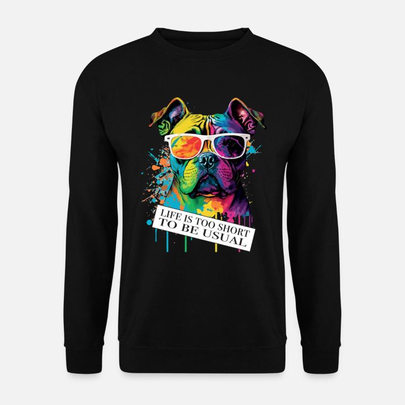 Dog ambiguous saying and attitude - Unisex Sweatshirt - black