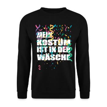 My costume is in the wash Carnival Carnival - Unisex Sweatshirt - black - Front - Alina (178cm) & Michal (187cm)