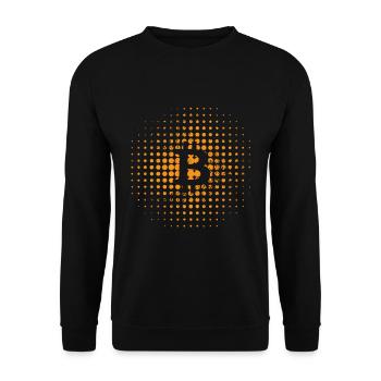Bitcoin Logo Hodl Crypto-monnaie BTC - Sweat-shirt Unisexe - noir - Devant - Alina (178cm) & Michal (187cm)