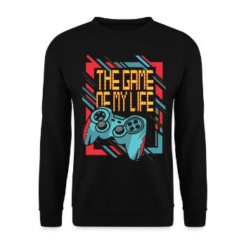 The Games of My Life Gamer Inspiration - Unisex Sweatshirt - black - Front - Alina (178cm) & Michal (187cm)