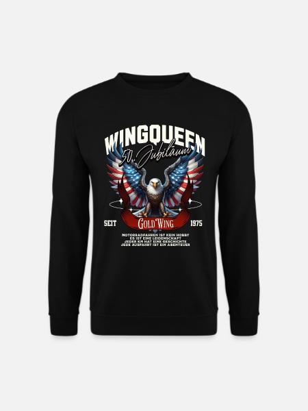 Goldwing Wing Queen 50e anniversaire 1975 - Sweat-shirt Unisexe - noir