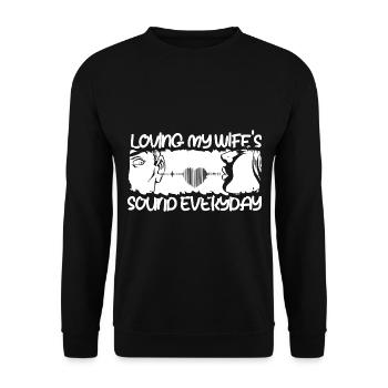 Tontechniker Sound Audio Engineer - Unisex Sweatshirt - black - Front - Alina (178cm) & Michal (187cm)