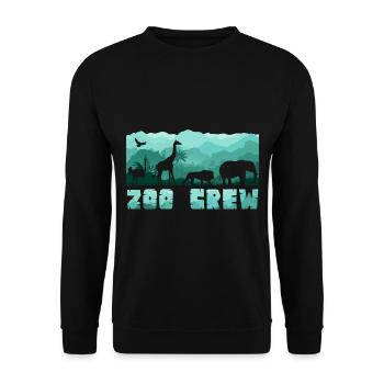 Zoo Boys Girls Family Zoo Animal Lovers - Unisex Sweatshirt - black - Front - Alina (178cm) & Michal (187cm)