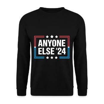 Anyone Else Election 2024 - Unisex Pullover - Schwarz - Vorne - Alina (178cm) & Michal (187cm)