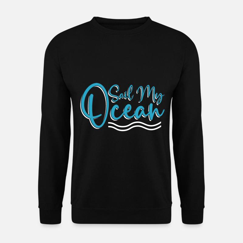 Seglen Segelboot Segler - Unisex Pullover - Schwarz