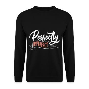 Embrace Your Quirks - Authenticity Is Gorgeous - Unisex Sweatshirt - black - Front - Alina (178cm) & Michal (187cm)