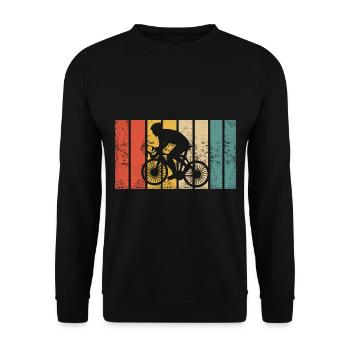 Road Bike Bicycle Road Cyclist Cycling Cyclist - Unisex Sweatshirt - black - Front - Alina (178cm) & Michal (187cm)