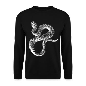 Serpent 3.1 - Sweat-shirt Unisexe - noir - Devant - Alina (178cm) & Michal (187cm)