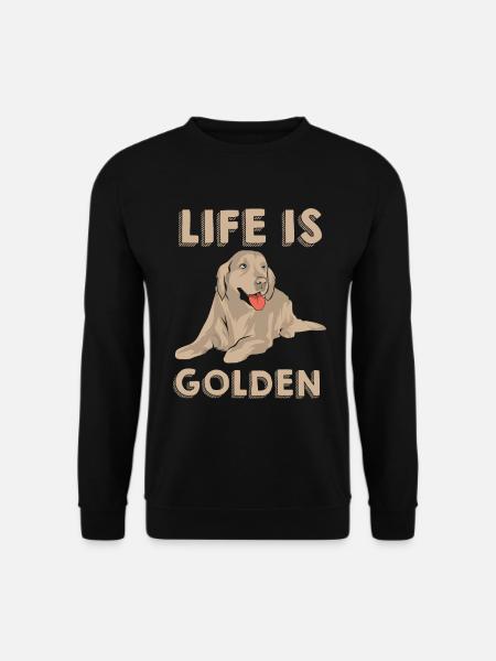 Golden Retriever Dog - Unisex Sweatshirt - black