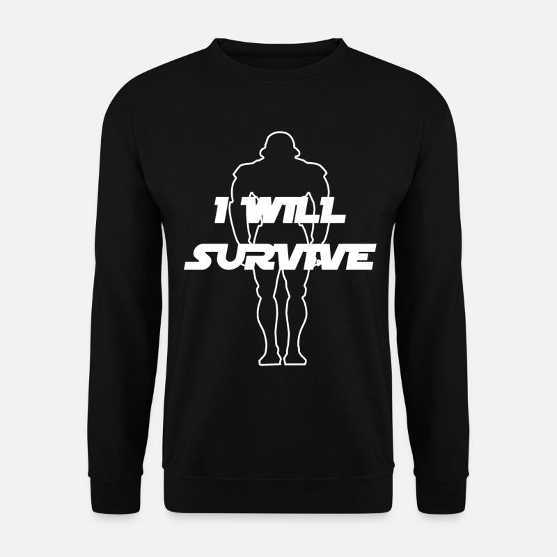 clone i will survive humour - Unisex Sweatshirt - black