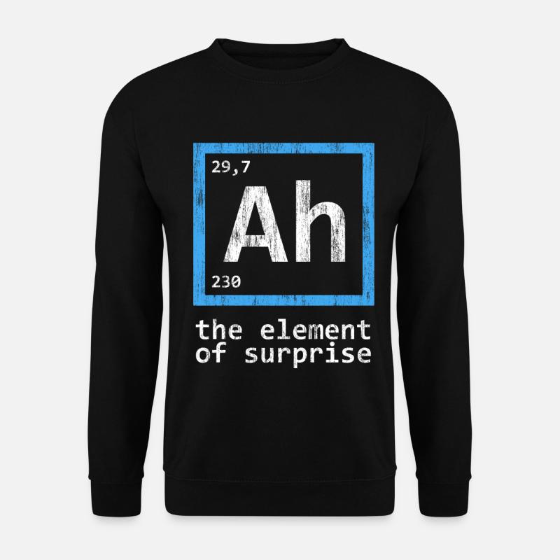 Überraschung des Periodensystems - Unisex Pullover - Schwarz