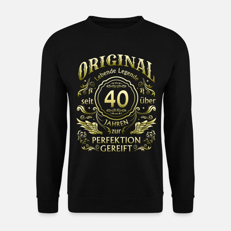 40 years matured - Unisex Sweatshirt - black