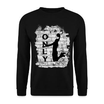 BASKET-BALL - Sweat-shirt Unisexe - noir - Devant - Alina (178cm) & Michal (187cm)