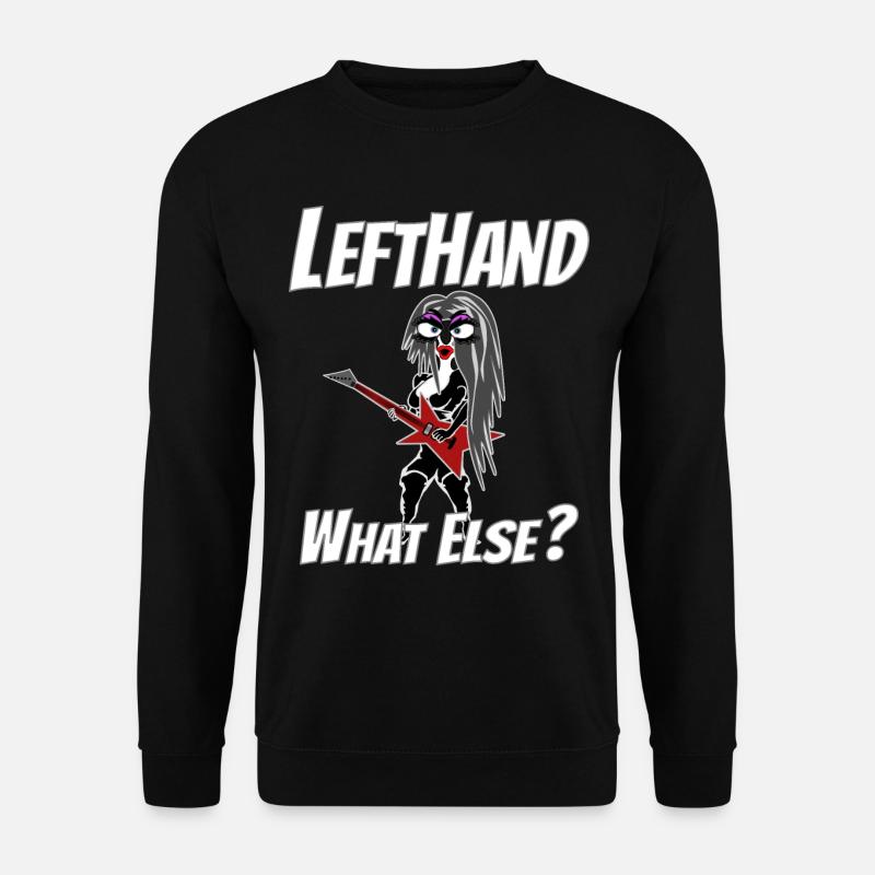 Lefthand what else? Hardrock Schnecke - Unisex Pullover - Schwarz