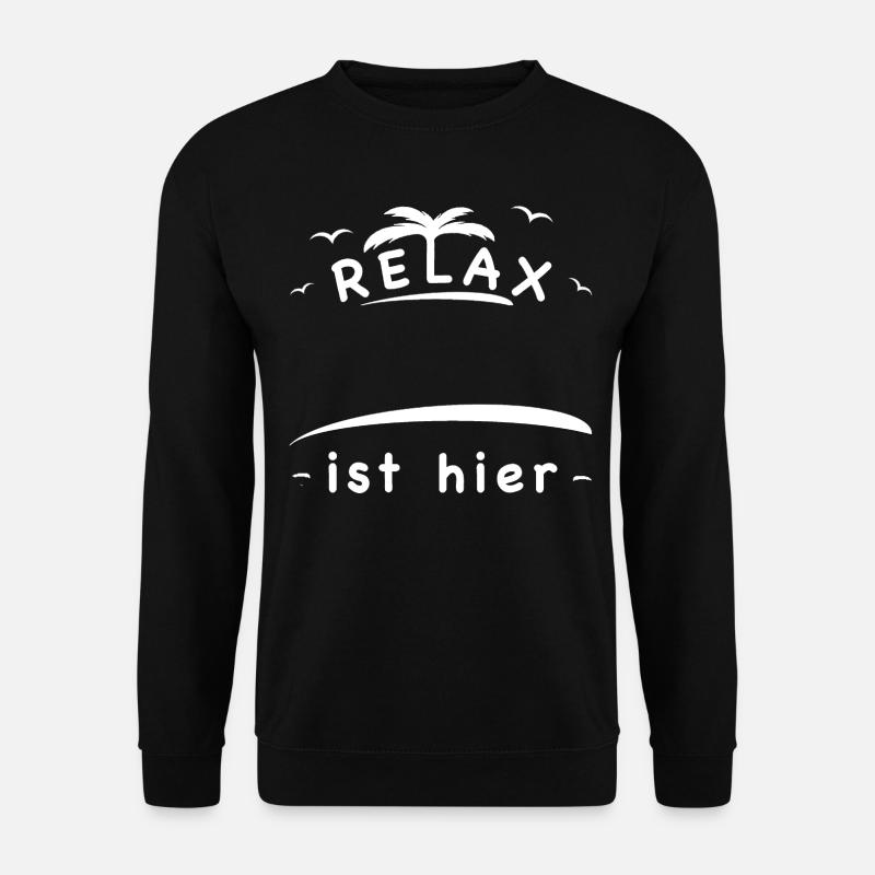 Relax - Unisex Pullover - Schwarz