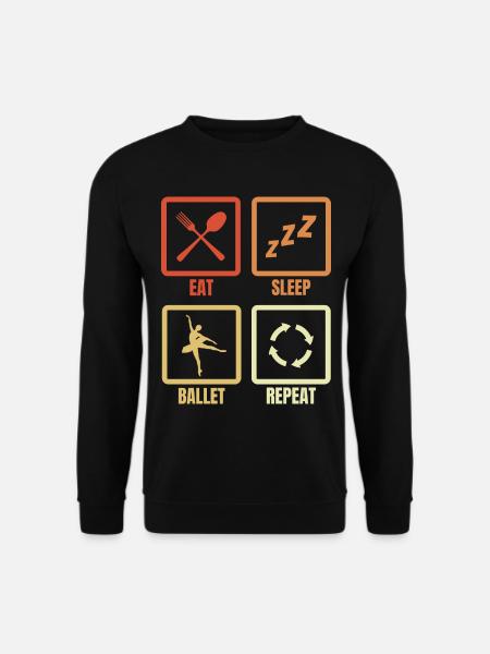 Eat Sleep Ballet Repeat - Unisex Sweatshirt - black