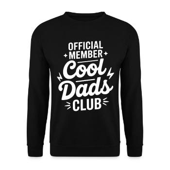 Cool Dads Club Offiziell - Unisex Pullover - Schwarz - Vorne - Alina (178cm) & Michal (187cm)