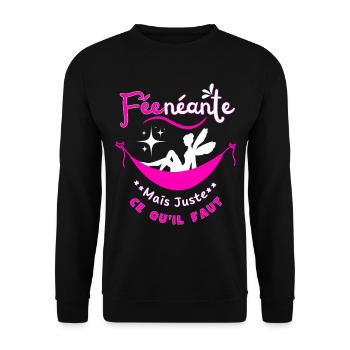 Nothingness Fairy but just right - Unisex Sweatshirt - black - Front - Alina (178cm) & Michal (187cm)