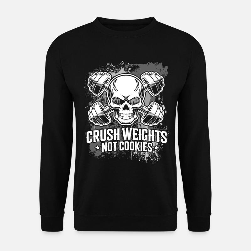 Crush Weights Gym uten sukker - Genser unisex - svart
