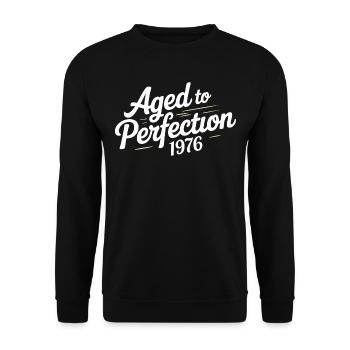 Conception 1976 pour le 50 – Pendant 50 ans - Sweat-shirt Unisexe - noir - Devant - Alina (178cm) & Michal (187cm)