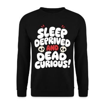 Privé de sommeil et mort curieux - Sweat-shirt Unisexe - noir - Devant - Alina (178cm) & Michal (187cm)