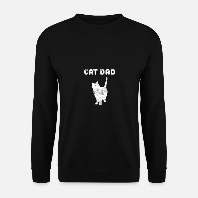 CAT DAD - Sweat-shirt Unisexe - noir