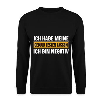 Sarcasme Disant Humour Noir Drôle Ironie - Sweat-shirt Unisexe - noir - Devant - Alina (178cm) & Michal (187cm)