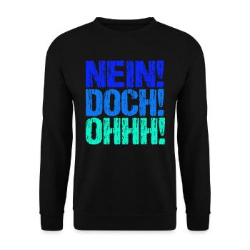 Non, ohhh - Sweat-shirt Unisexe - noir - Devant - Alina (178cm) & Michal (187cm)
