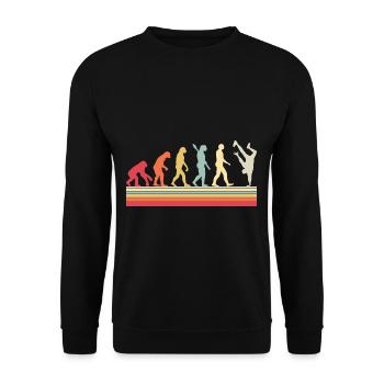 Evolution of Breakdancing B-Boy Dance Breakdance - Unisex Sweatshirt - black - Front - Alina (178cm) & Michal (187cm)