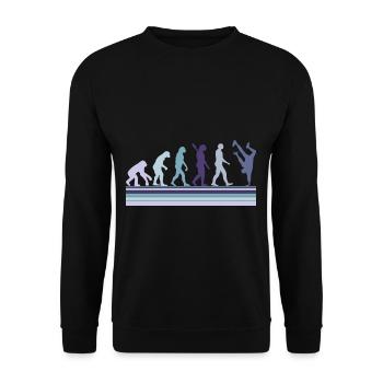 Evolution of Breakdancing B-Boy Dance Breakdance - Unisex Sweatshirt - black - Front - Alina (178cm) & Michal (187cm)