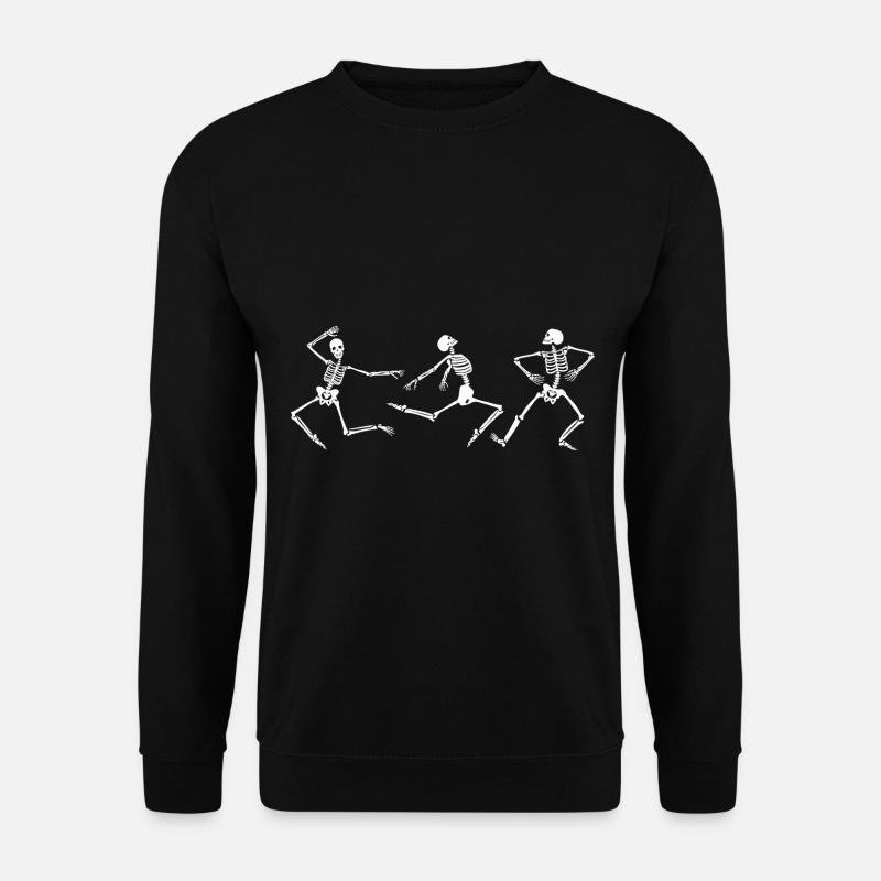 Danseur squelettes de danse la danse Halloween - Sweat-shirt Unisexe - noir