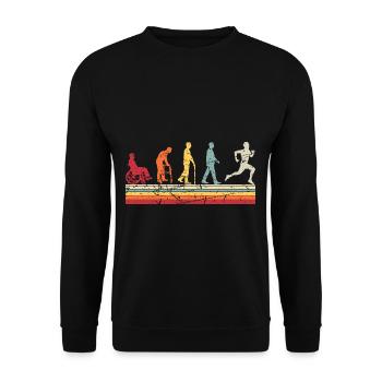 Thérapeute Human Evolution Vintage Physiothérapeute - Sweat-shirt Unisexe - noir - Devant - Alina (178cm) & Michal (187cm)