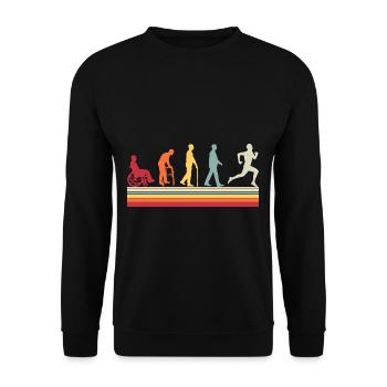 Thérapeute Human Evolution Vintage Physiothérapeute - Sweat-shirt Unisexe - noir - Devant - Alina (178cm) & Michal (187cm)