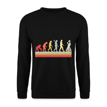 Évolution du Basketball en fauteuil roulant Weelchair - Sweat-shirt Unisexe - noir - Devant - Alina (178cm) & Michal (187cm)