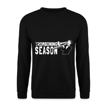 Trombone - Sweat-shirt Unisexe - noir - Devant - Alina (178cm) & Michal (187cm)