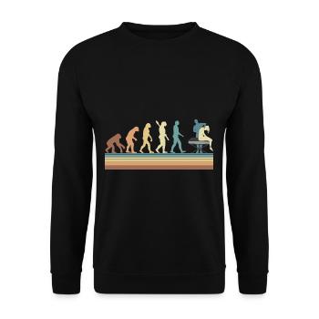 Evolution Physiotherapy Chiropractic - Unisex Sweatshirt - black - Front - Alina (178cm) & Michal (187cm)