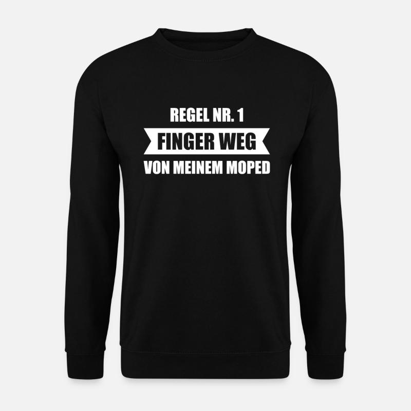 Regel 1 finger weg von meinem Moped - Unisex Pullover - Schwarz