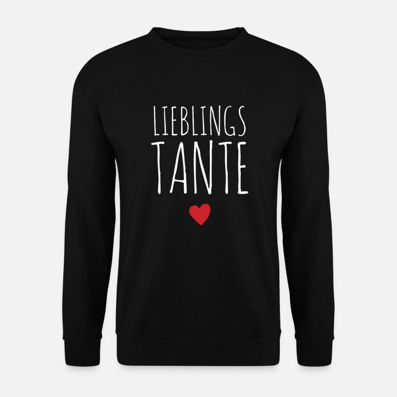Lieblings Tante Herz Beste der Welt 2021 - Unisex Pullover - Schwarz