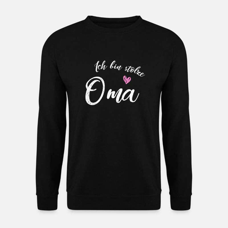Stolze Oma 2021 Loading Baby Überraschung Herz - Unisex Pullover - Schwarz