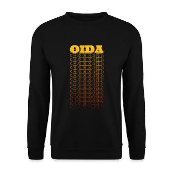 OIDA DIALECTE AUTRICHIEN VIENNOIS GESCHEN - Sweat-shirt Unisexe - noir - Devant - Alina (178cm) & Michal (187cm)