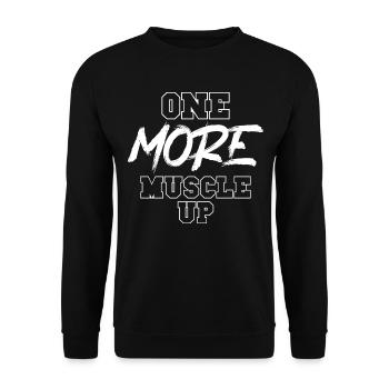 Street Workout Muscle Up Humour Sport Musculation - Sweat-shirt Unisexe - noir - Devant - Alina (178cm) & Michal (187cm)