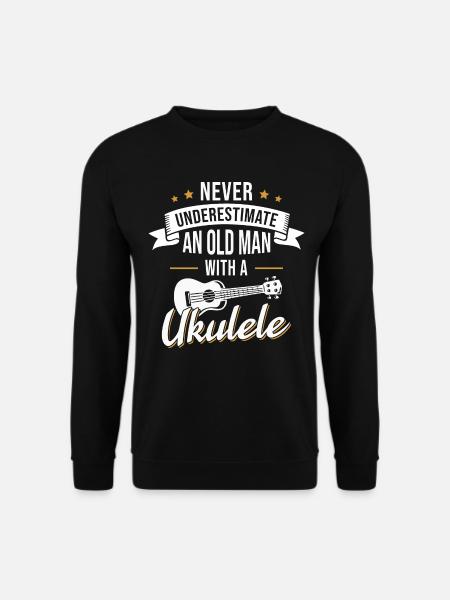 Ukulele Grandpa Uke Musician Pension - Unisex Sweatshirt - black