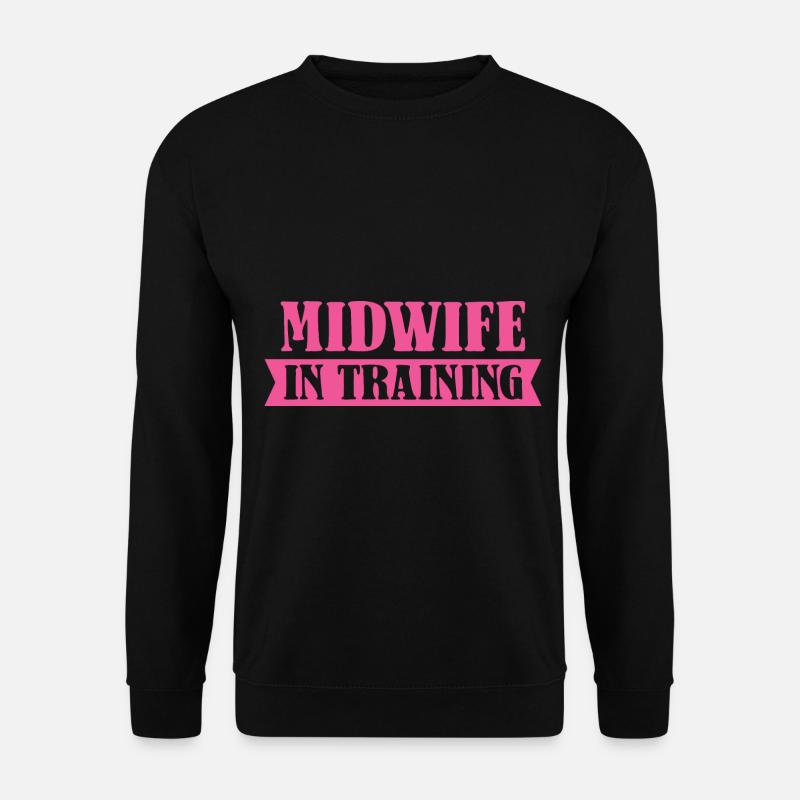 Hebamme Geburtshelfer - Unisex Pullover - Schwarz