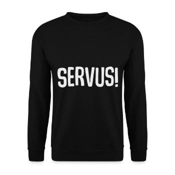 Servus - Unisex Sweatshirt - black - Front - Alina (178cm) & Michal (187cm)