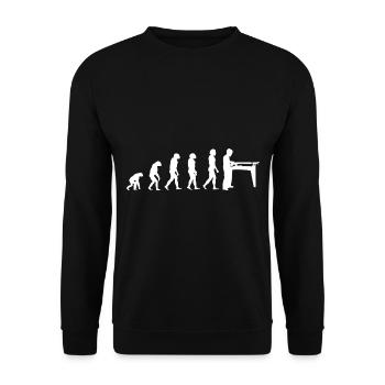 Drechseln Tischler Drechslerei Schreiner Drechsler - Unisex Pullover - Schwarz - Vorne - Alina (178cm) & Michal (187cm)